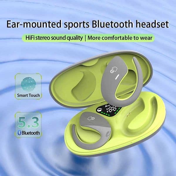 Bone Conduction Sports Bluetooth Headset TWS Wireless Headphones IPX5 Waterproof Earbuds With Mic HD Call HiFi Music Earphone Z260519