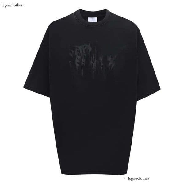 Streetwear Summer Short Sleeve Black Mens T Shirt Pure Cotton Cleanfit Baggy Casual Top Tees Oversized Crew Neck Tshirts Tshirts Designer Size S-Xl