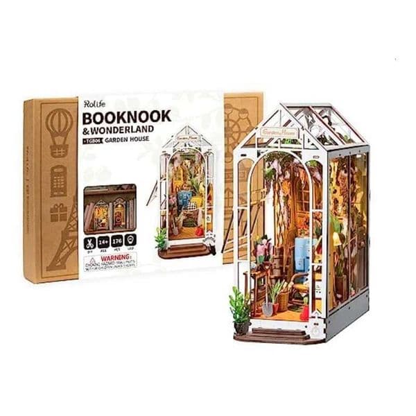 Robotime Rolife DIY Book Nook Wooden Miniature Doll House for Bookshelf Insert Furniture M260520