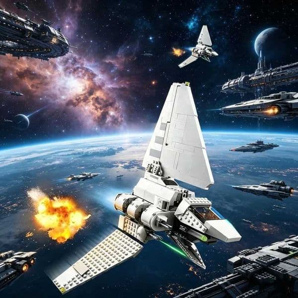 729pcs MOC Imperial Lambda Class Shuttle Star Model Building Toys Blocks Construction DIY Creative Idea Christmas Gifts BrickJ260520