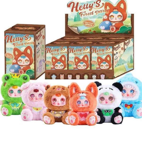 New HettyS Forest Party Series Anime Figures Vinyl Plush Doll Surprise Blind Box Toys Bag Pendant Decorations Holiday Gifts Z260520