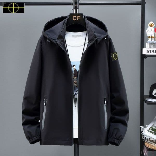Large size clothing jacket, stones men's spring and autumn jackets, 2026 new fashion islands men's casual sports jacket top -5