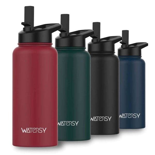 WATERSY 16oz/32oz Stainless Steel Thermos Bottle Large Capacity Tumbler Double Wall Vacuum Insulated Cup Office Home Thermal 26Y0520
