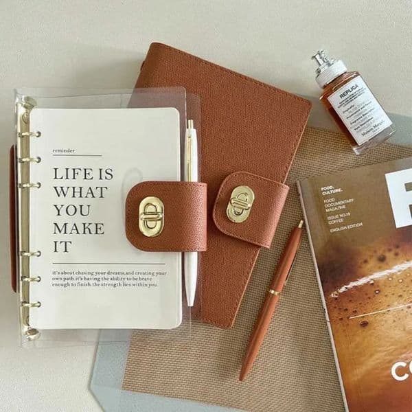 Bulk Office Supplies Wholesale 5 High Quality Looseleaf Business Office Notebook school Support Customized Binder Journal Diary Planner Notepad School Station 16