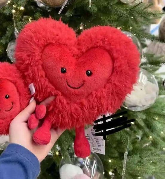 10cm Love Soft Stuffed Plush Toys Home Desktop Ornament Valentine's Day Romantic Gifts For Girlfriend Heart Plushies Doll 26L0520