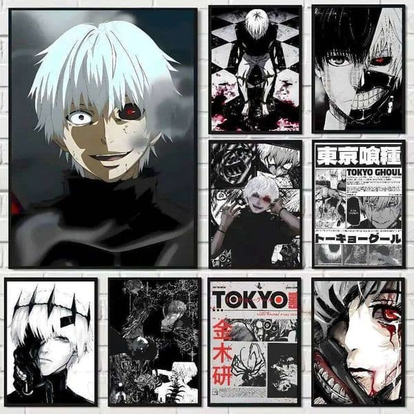 Anime T-Tokyo Ghoul Poster HD art wall waterproof home living room bedroom bar aesthetic decoration J260520
