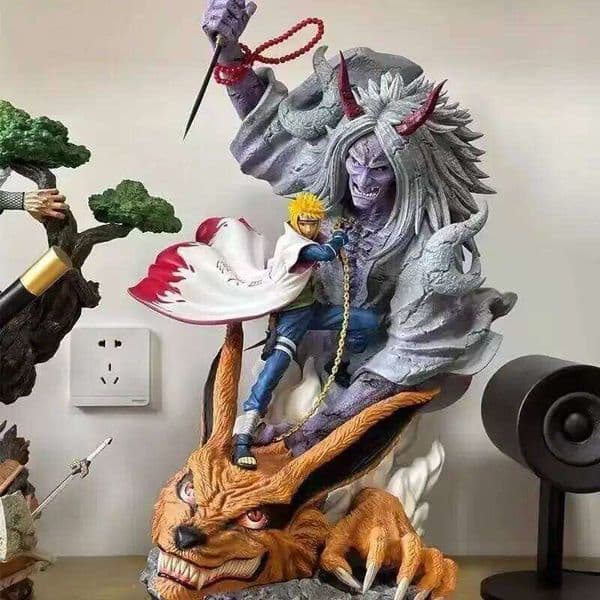 2026 New Naruto Anime Yellow Flash Namikaze Minato Action Figures Pvc Gk Statue Model Desktop Decoration Collection Toy Gifts 26W0520