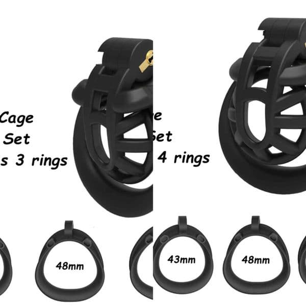 2026 New Cockrings BLACKOUT 3D Printed Minus/Plus Cage Male Chastity adult toys Device Double Arc Cuff Penis Ring Cobra Cock Belt Adult Sex Toys 003