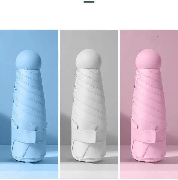 Capsule Umbrella Sunny and Rainy Dualuse Rainproof Wind-resistant Sun Protection Outdoor Traveling Portable Mini Umbrella 260520