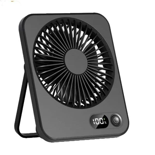 Portable Desk Fan USB Rechargeable Fan 180 Tilt Folding Personal Fan With Power Display 5 Speeds Ultra Quiet Table 260520
