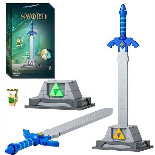 Master Sword Creative Building Block Toy Set Desktop Building BricksAssembly Building Kit290PCSL260520PO8D