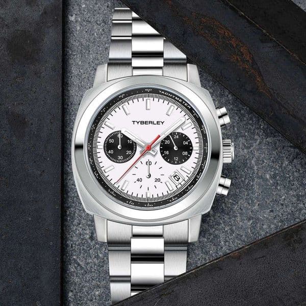 Men's New TYBERLEY Luxury Quartz Sports Wrist Watch Stainless Steel Watches For Man Fashion Waterproof Clock Gift Luminous 26Y0520