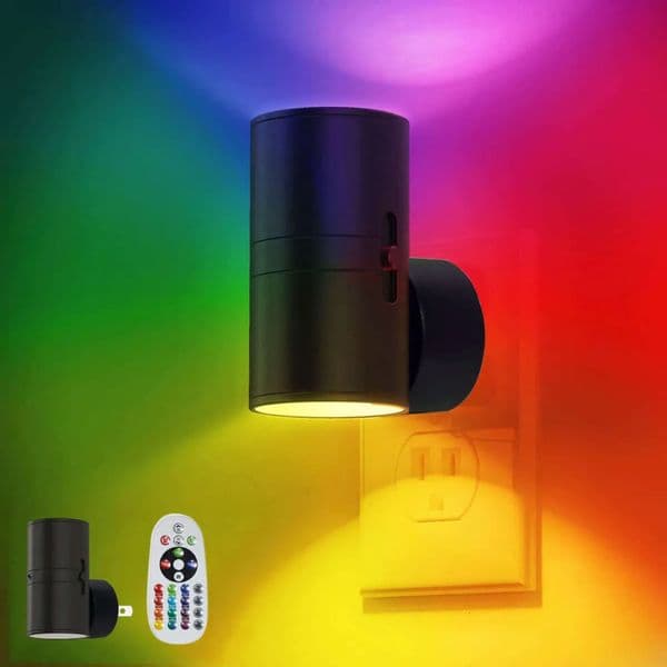 Bulk Office Supplies Wholesale Cylindrical school LED Baby Bedside RGB Color Changing Tube Small Night Light Indoor Lighting Decorative Lamp Free Shipping 15