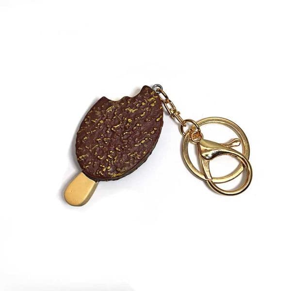 Multi-color Hanger Simulation Food Keychain DIY Ice Cream Simulation Chocolate Dessert Keychain Fashion Creative Bag Charm Men L260519