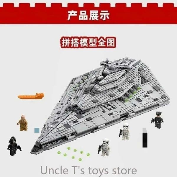 1416 pcs Order Destroyer Sci Fi Large Space Mothership Battleship Cruiser Bricks Model for Boys Holiday Gift Desktop OrnamentJ260520