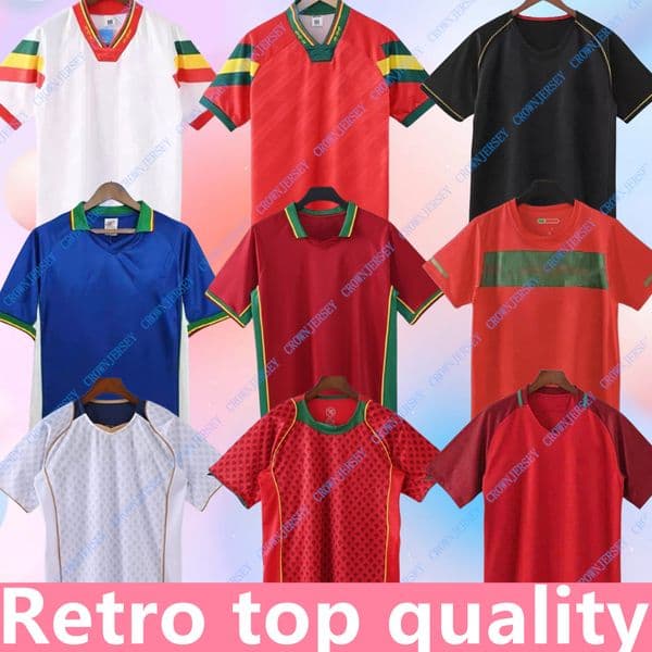 Retro classic Portugal soccer jerseys 1992 94 98 2000 02 2004 2006 2010 12 14 16 18 20 21 quaresma Deco FIGO PEPE EDER RUI COSTA RONALDO Portuguesa football Men Kids shirt
