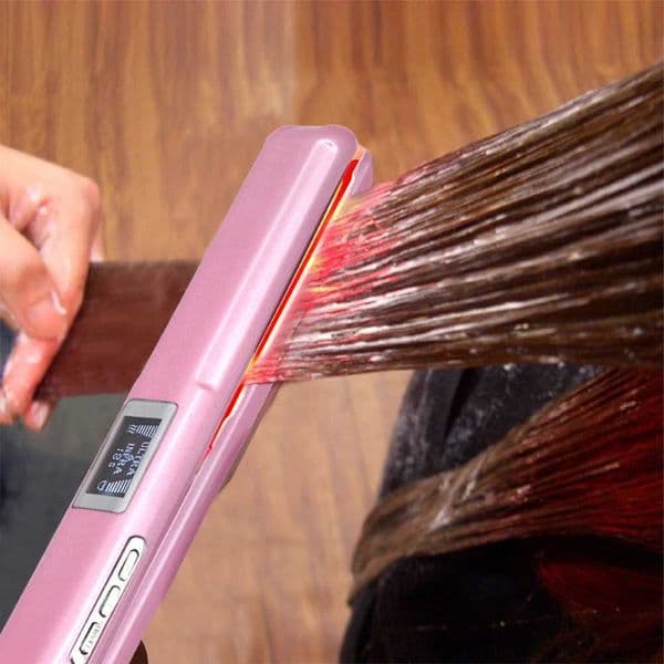RUCHA Ultrasonic Infrared Hair Straightener Cold Hair Care Flat Iron for Professional Hair Treament Recovers Damaged T260520
