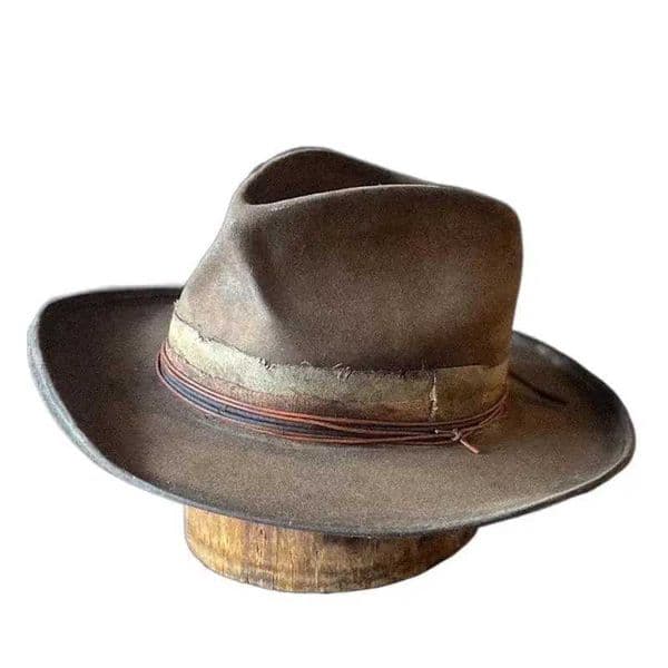 Autumn Winter European and American Style Pure Wool Fedora Jazz Hat Unisex Wide Brim Retro Vintage Felt Denim Cowboy Caps L260520