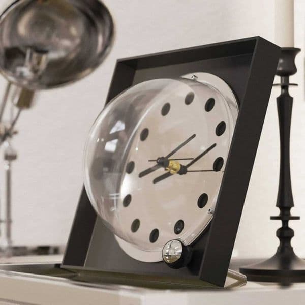 Bauhaus Design Timepiece Decorative Square Desk Timepiece Home Decor Compact Size Analog Display for Bedroom C260520