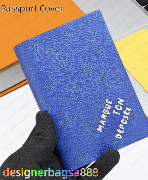 Passport cover takashi murakami Passport holder designer Men's Wallet bag credit card holder coin purse man women golf wallets Pocket Wallet 64502