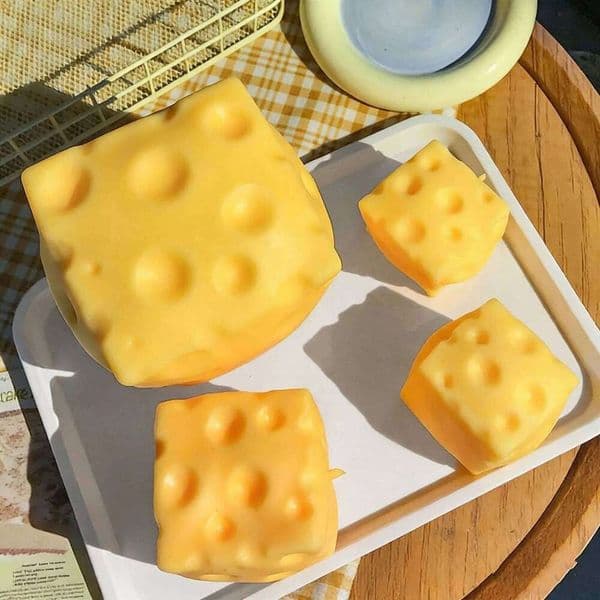 Giant Squeeze Toy Extra Large Size Cheese Squishy Fidget Toys Slow Rebound Shapeable Venting Ball for Adults Gifts J260520