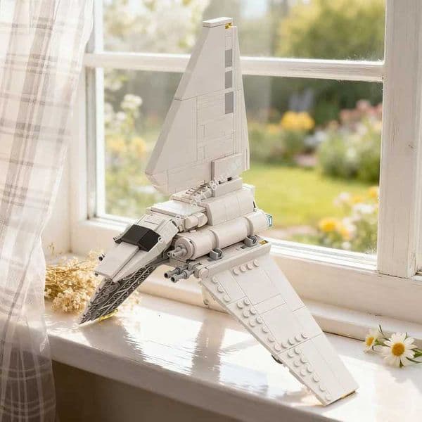 389pcs MOC Star Battle Midi Lambda Class Shuttle Model Building Blocks Construction Creative Christmas Gifts Idea Toys EducationJ260520