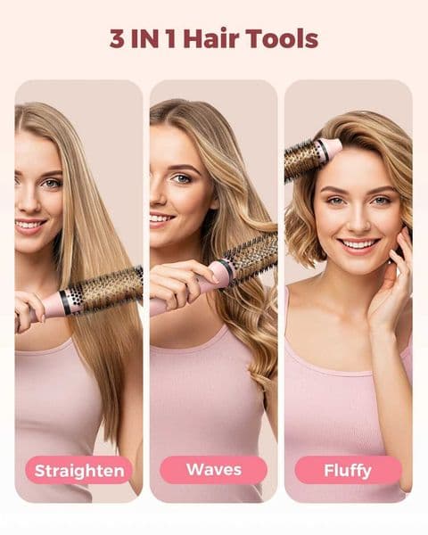 Thermal Brush 15 inch Dual PTC Heated Curling Styler 6 Tem with Negative Ions Ceramic for Volumizing Straightener Curling T2605208VSX