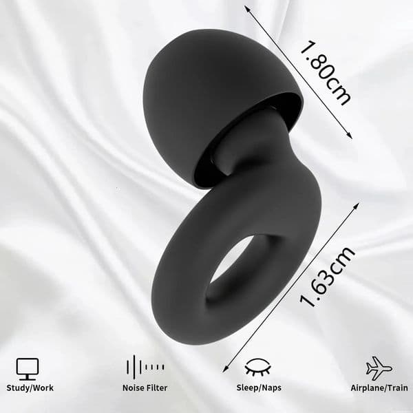 Bulk Office Supplies school Wholesale Soft Silicone Plugs Noise Reduction, Reusable Earplugs For Sleeping, Working, Swimming,4Pair Ear Tips In Xs/S/M/L Free S 14
