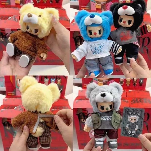 Chaosweet Rebel Bear Street Series Vinyl Plush Blind Box Action Figure Collectible Decor Toy For Trendy Collectors genuine gift Z260520