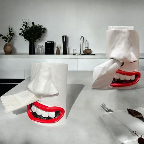 Tissue Box Funny Face Holder with Nose and Mouth n for Bathroom Kitchen Bedroom Dressers Desks 260520