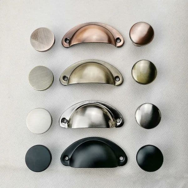 Retro Metal Kitchen Drawer Cabinet Door Handle And Furniture Knobs Handware Cupboard Antique Brass Shell Pull Handles 260519