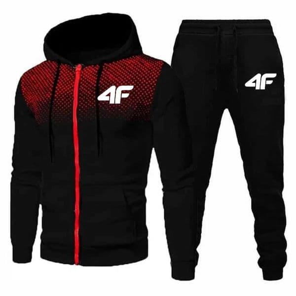 Autumn Winter Mens Tracksuit Jogging Sweatpants 2 Piece Set Sport Zipper JacketRunning Trousers Suit Casual Printing Clothing X260520