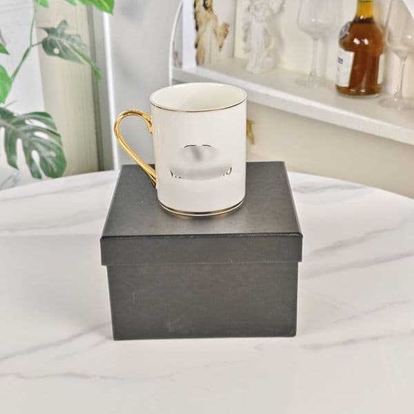 Modern simple solid color English mug Bone porcelain mug Ceramic tea cup Coffee cup Milk cup