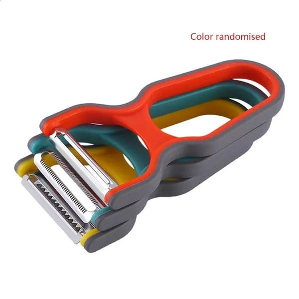 3pcsset Peeler Stainless Steel Food Slicer NonSlip Handle Manual Kitchen Peeling Tool Color Random accessories 260520