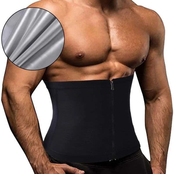 1pc Men and womens Zipper Waist Slimming Belt - Fat Burning Abdomen Control Body Shaping Fitness Sports lumbar support Z260520