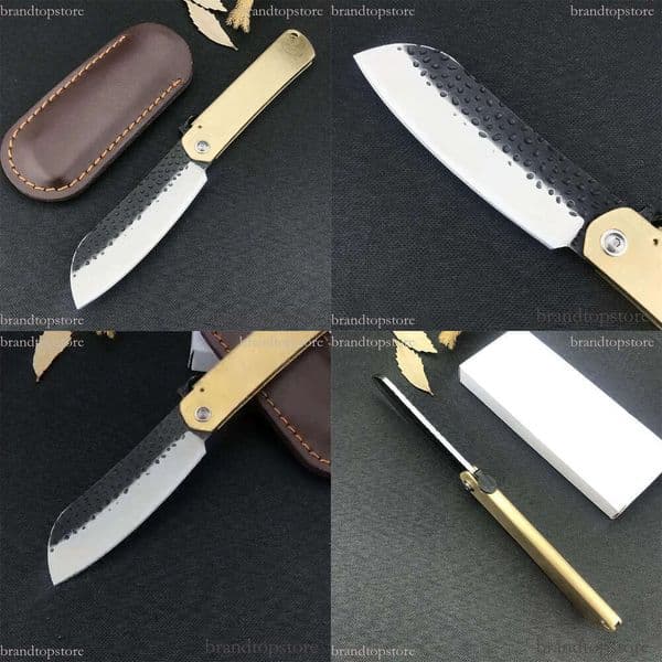 Classic Japanese Higonokami Folding Knife 7Cr13Mov Forging Steel Brass Handle Camping Hunting Survival EDC Tools Fruit Knives 3300 535 knife 940 15535