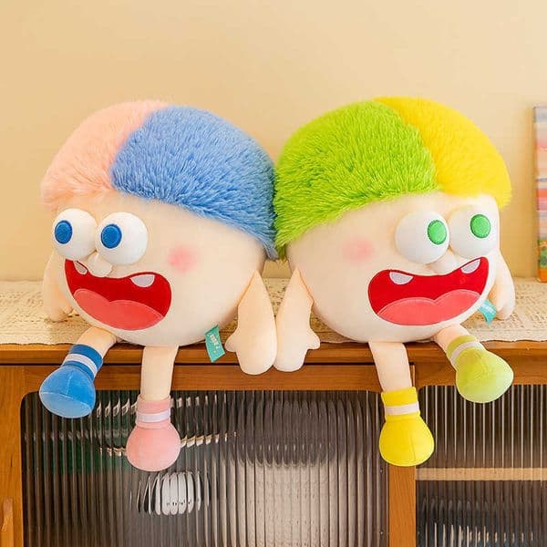 New Cute Dopamine Funny Adorable Fluffy Big Eyed Crazy Doll Plush Toy Ugly Cute DollL2605205HWN