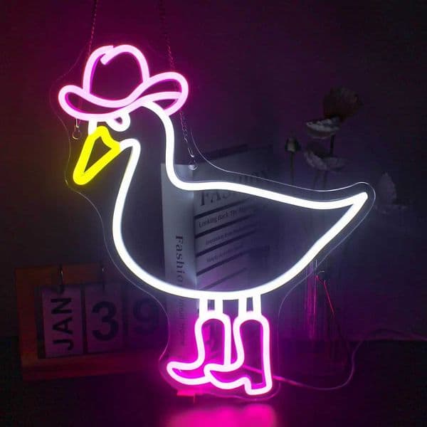 Cowboy Duck Neon Signs Cowgirl Boots Neon Signs For Wall Decor USB Connectivity LED For Bedroom Living Room Home Bar Birthday H260520