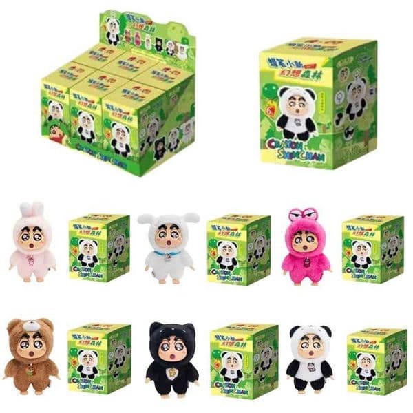 2026 Crayon Shinchan Fantasy Forest Series Blind Box Cute Plush Doll Trendy Toy Collection Ornament Z260520