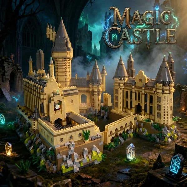 6000Pcs Medieval Magic Castle Building Blocks Set Hogwarts MOC Bricks Toys Educational Gifts For Adult Kids Micro Block ModelL260520SLVM