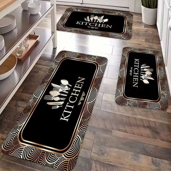 Anti-Slip Kitchen Floor Mat Suitable for Standing Non-Skid Mat Machine Washable Soft Cushioning Mat for Sink Laundry Room L260519