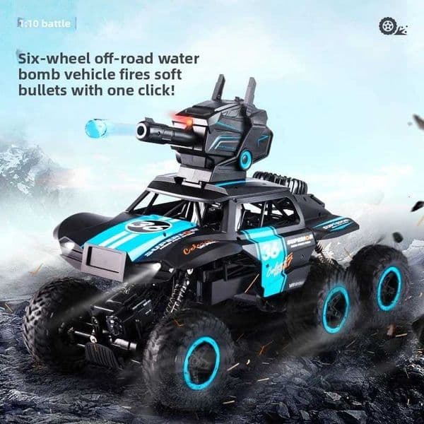 JJRC Simulation Six Wheel Drive Off-Road Climbing Water Bomb Car 24G Suspension Remote Control Car Parent-Child Interactive ToyZHR260520