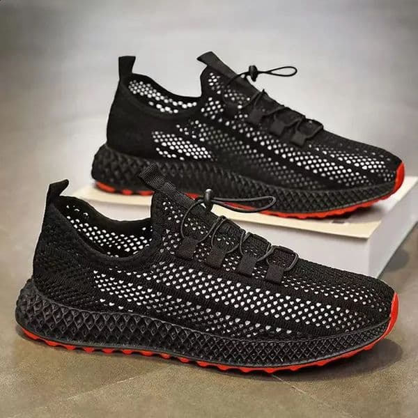 Mens Summer Breathable Lightweight Comfortable Thin Sole Sports Shoes Outdoor Thick Bottom Casual Sneakers EVA Insole PVC Outso 260520