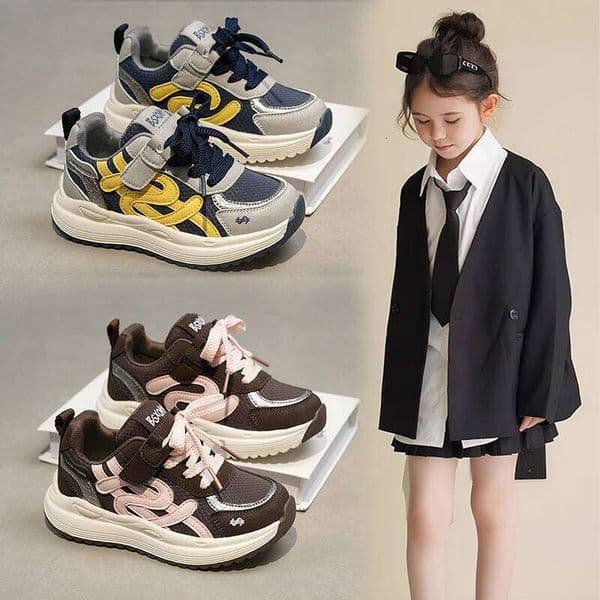 Children's Fashion Design Sneakers 2026 Girls Boys All Seasons Non Slip Sport Casual Kids Outdoor Play Breathable Shoes J260520