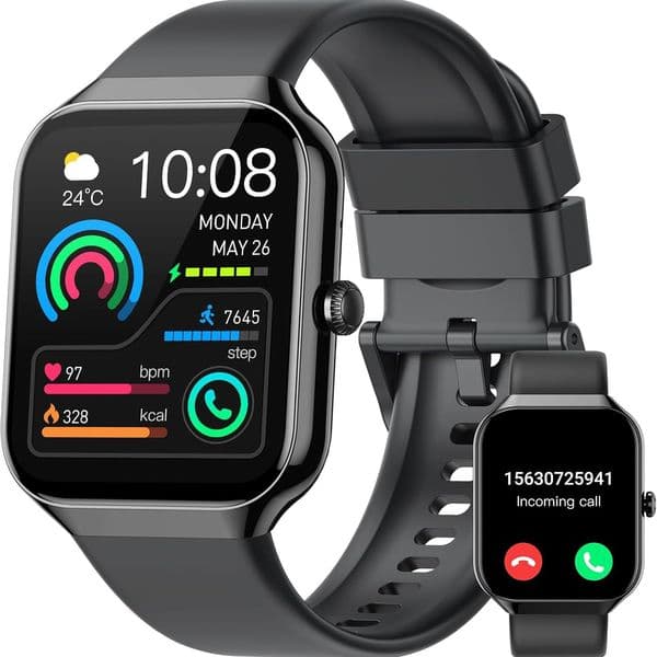2026 New IDW16 Smart Watch 1.99 Inch Large Screen Alexa Bluetooth Call Sports Fitness Health Monitor IP68 Waterproof Smart Bracelet Men Women