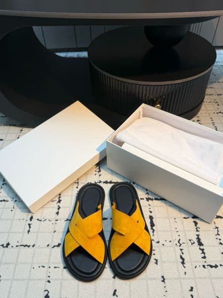 2026 New Top Mirror Quality Luxury Designer Sandals Woman Genuine Leathers Classic Cross Over Old Money Cool Slippers Shoes