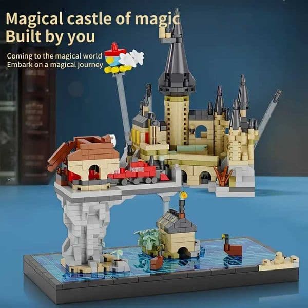 Magic Castle Building Blocks Construction Set Classic Design Creative Mini Scene Desktop Decoration Christmas and Birthday GL260520EN0M