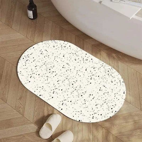 VIKAMA Modern Minimalist Oval Bathroom Mat Diatom Mud Non-Slip Absorbent Toilet Door Mat Kitchen Rug Home DecorationZHR260520