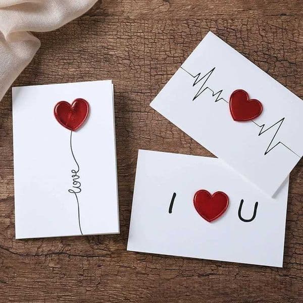 3/1Pcs Cards Valentines Day Gift Love Postcard Wedding Invitation Greeting Cards Anniversary for Her Valentines Day Gift Card L260520