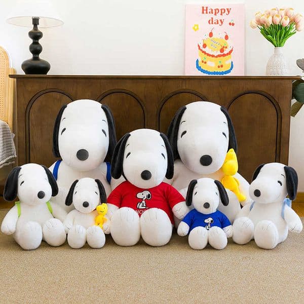 Snoopy Plush Pillow Toy Large Doll Comforting Stuffed Animal Cute Puppy Ornament Gift for Men and WomenL2605202MEY
